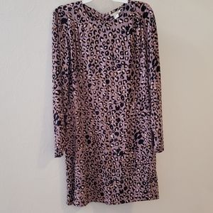 H&M Purple Leopard Dress